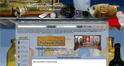 Desktop Screenshot of antiqueauctions.mrbottles.com